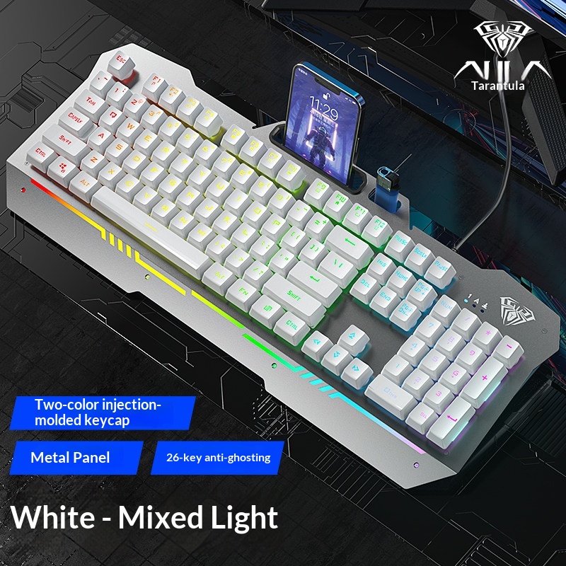 English Home Office - لوحة مفاتيح ألعاب سلكية Aula F3010