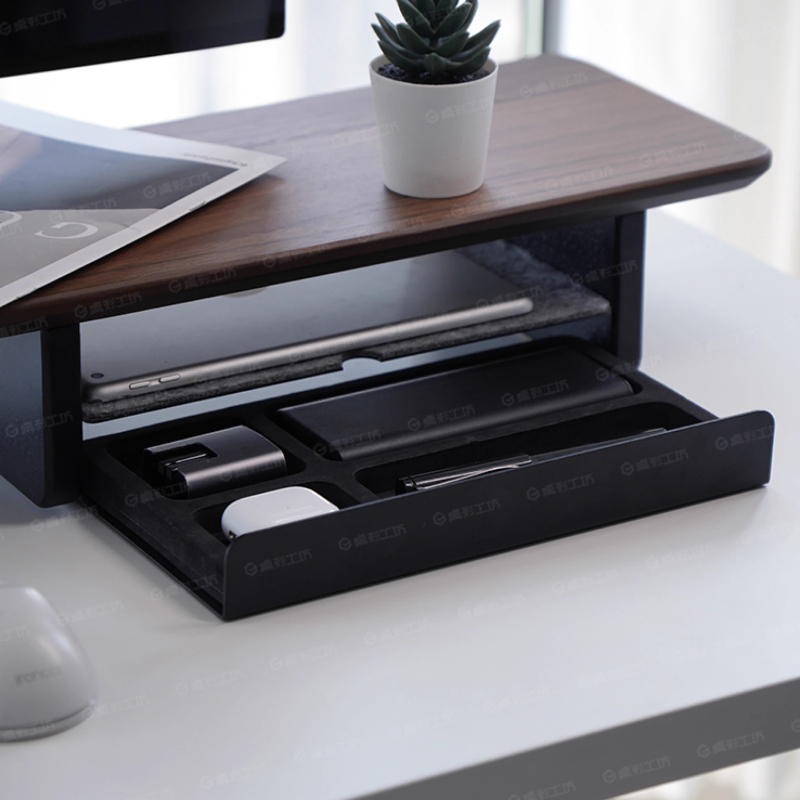 Monitor Riser Stand - حامل شاشة، أدراج تخزين، منظم مكتب