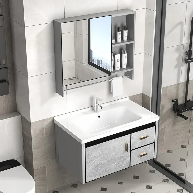 Drawer Pedestal Cabinet - غرور الحمام الحديث، 24 بوصة، خزانة