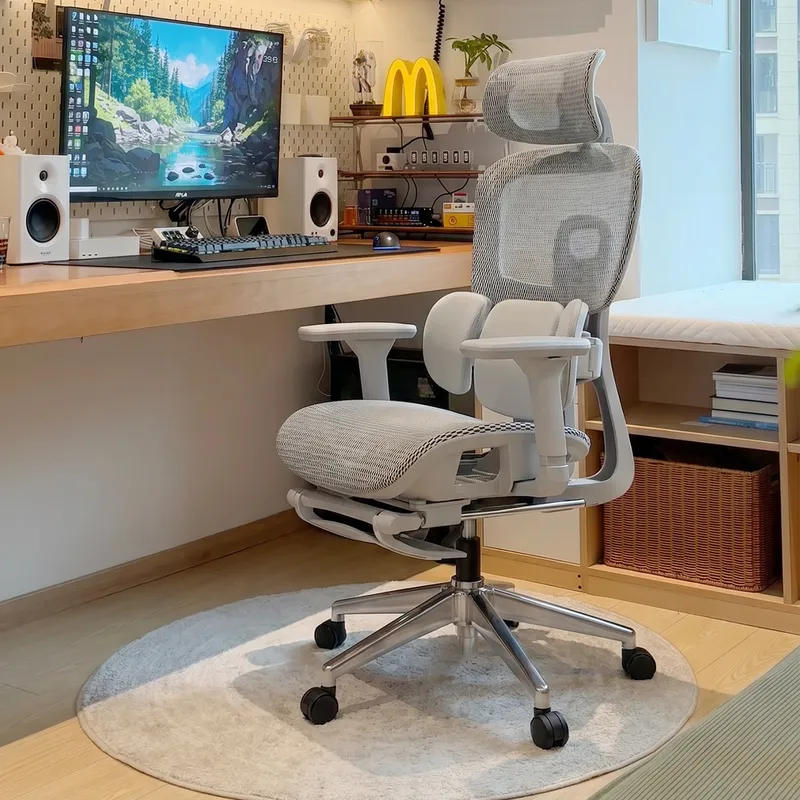 Home Office Ergonomics - كرسي مكتب مريح مع دعم للظهر،