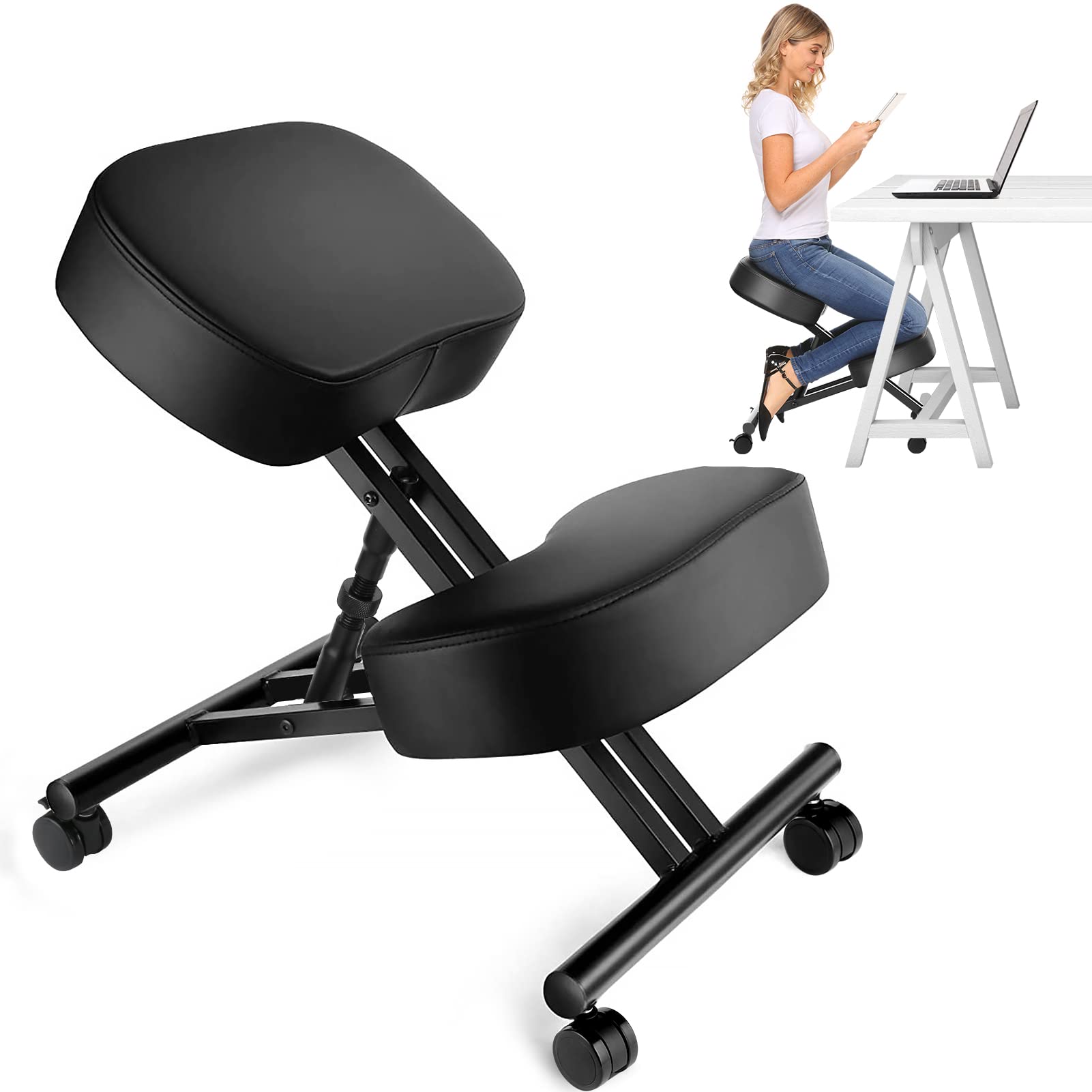 Home Office Ergonomics - كرسي للركوع مريح للمكتب، مقعد قابل