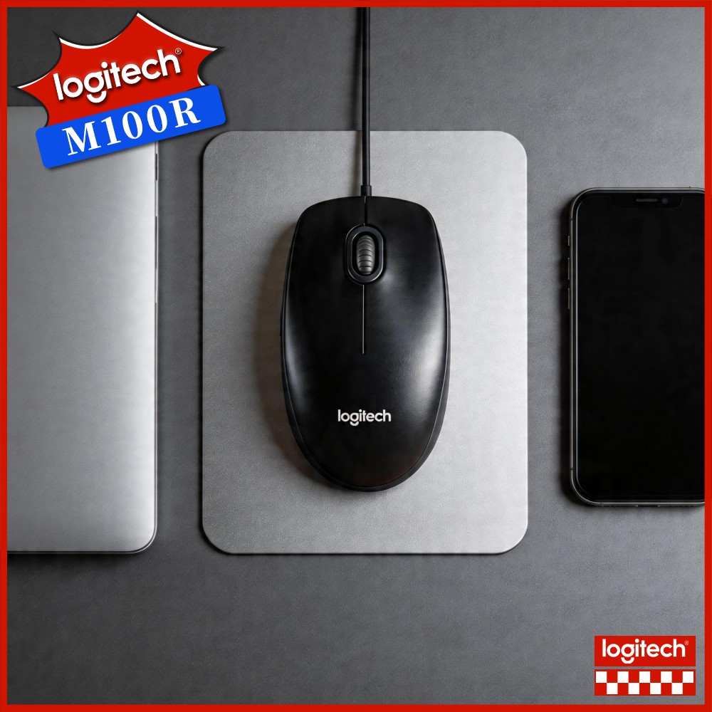 Home Office For Mac - فأرة لوجيتك M100R سلكية بمنفذ USB