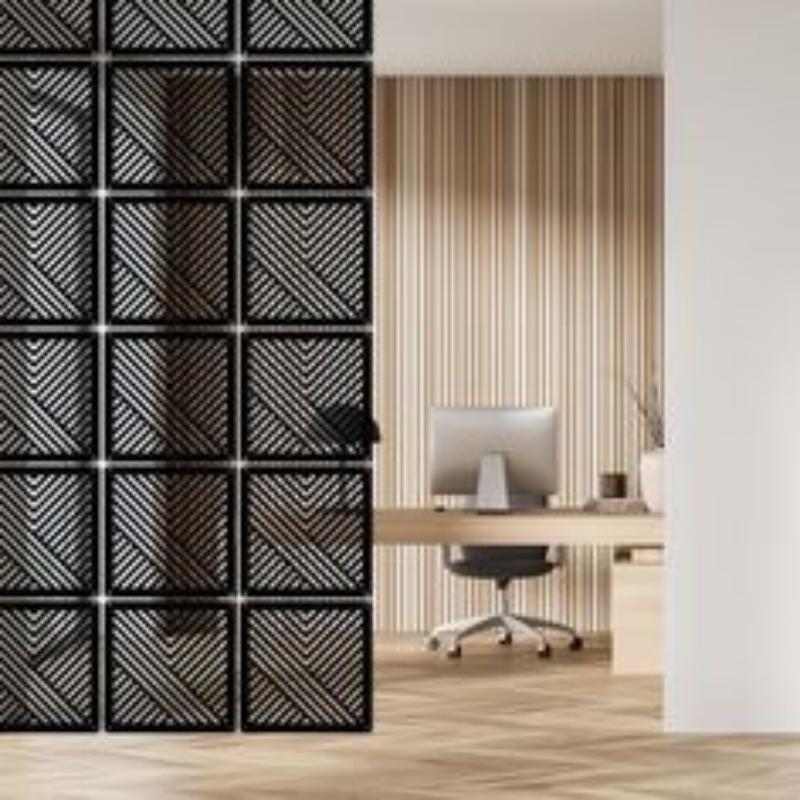 Home Office Interior Design - ألواح شاشات ديكور داخلي مقطوعة بالليزر