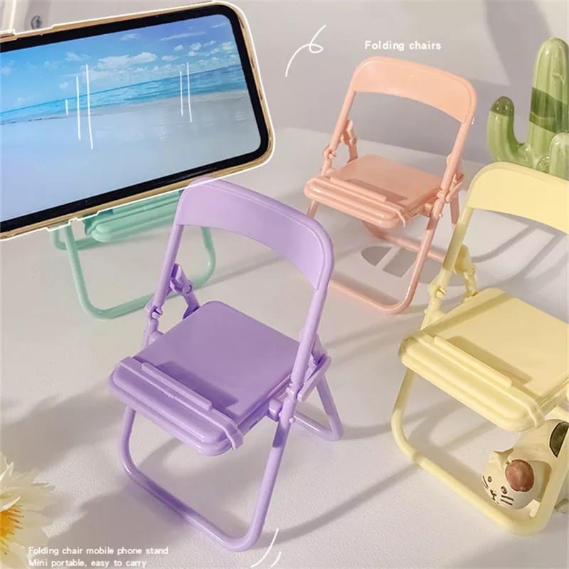 Home Office Organization - حامل هاتف على شكل كرسي لطيف،