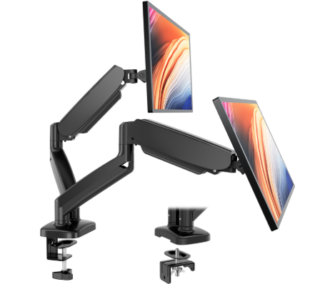 Monitor Riser Stand - حامل شاشة مزدوج بذراع مرن، حامل