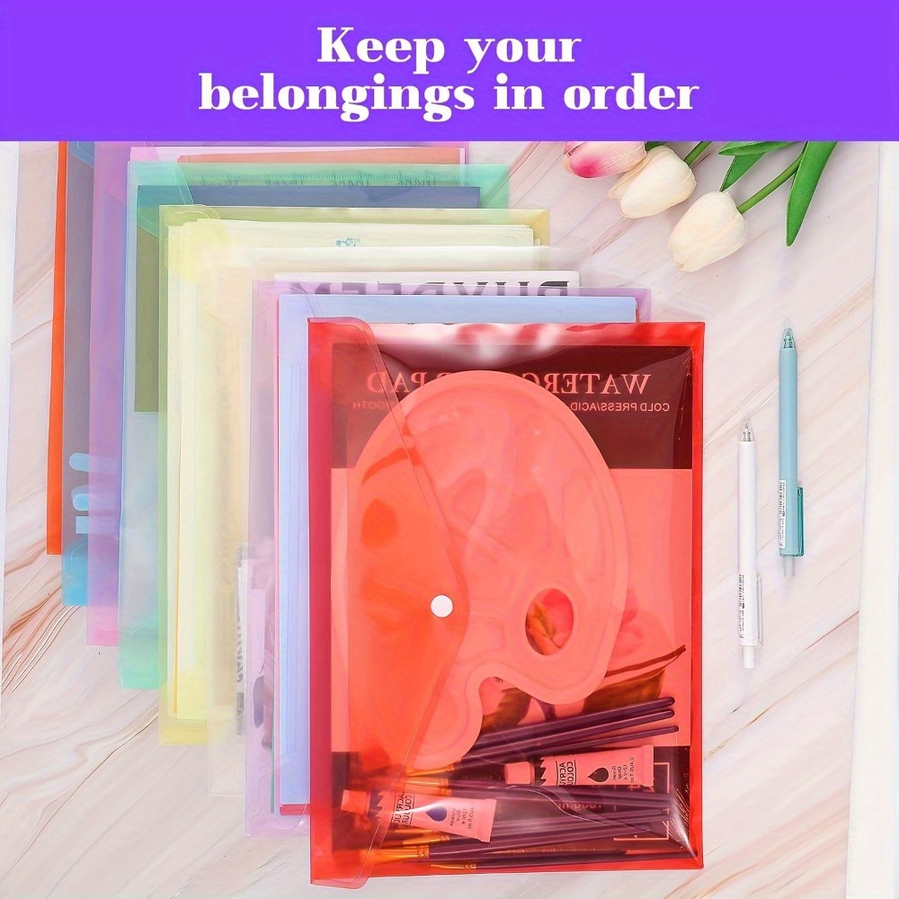 أكياس ملفات بحجم A4/ليتر مع زر - مراجعة Home Office Organization وسعره