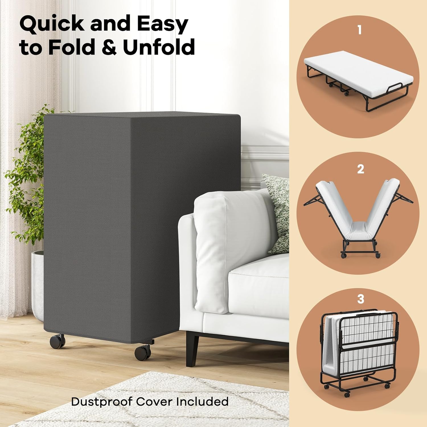 سرير قابل للطي مقاس 75 بوصة مع - مراجعة Home Office Guest Room وسعره