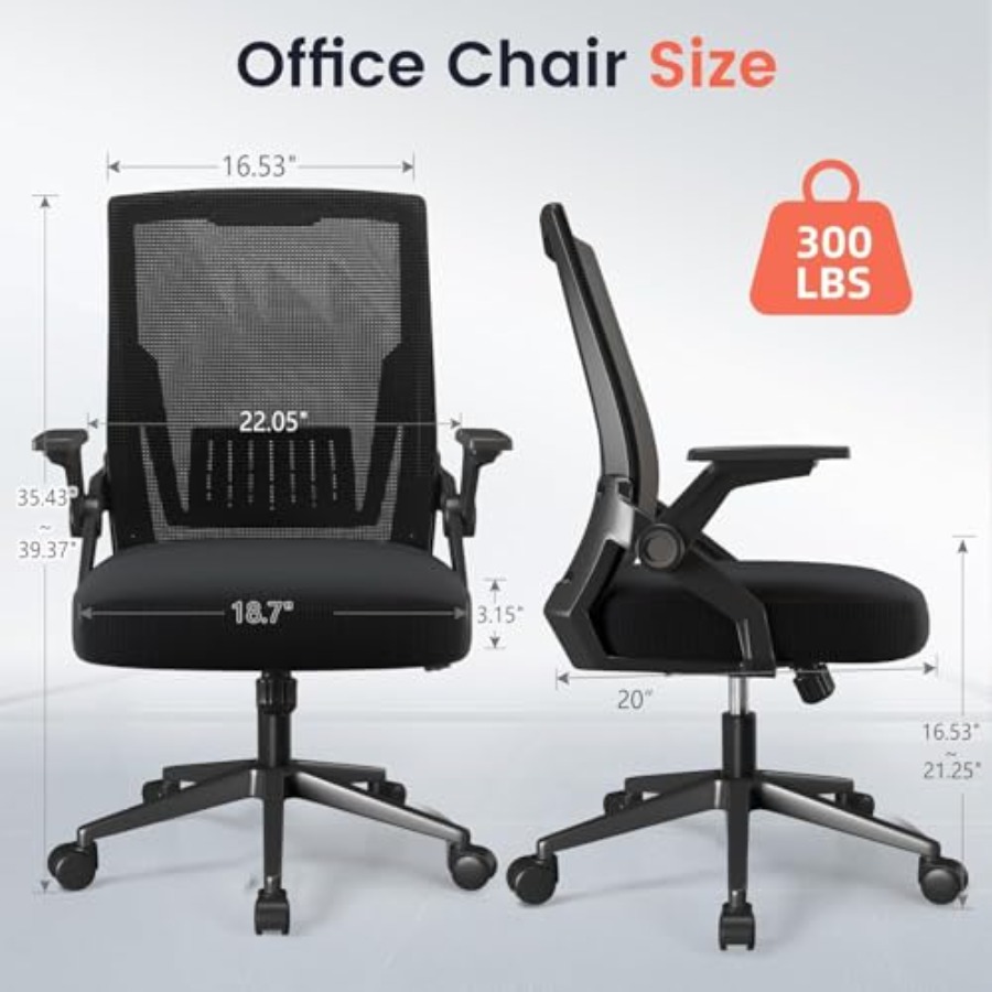 كرسي مكتب مريح مع مساند ذراع ق - مراجعة Home Office Ergonomics وسعره