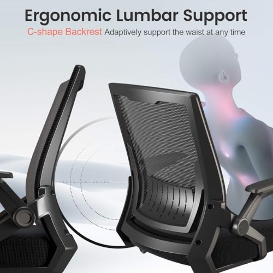 كرسي مكتب مريح مع مساند ذراع ق - مراجعة Home Office Ergonomics وسعره