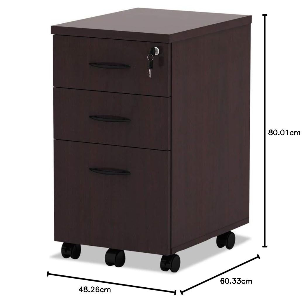 خزانة ملفات متحركة بثلاثة أدرا - مراجعة Drawer Pedestal Cabinet وسعره
