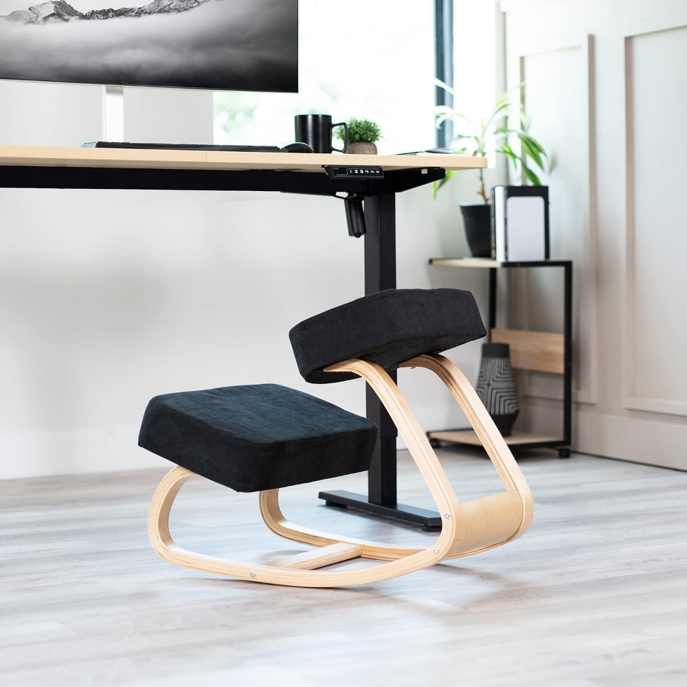 كرسي هزاز خشبي مريح مع وسائد ل - مراجعة Home Office Ergonomics وسعره