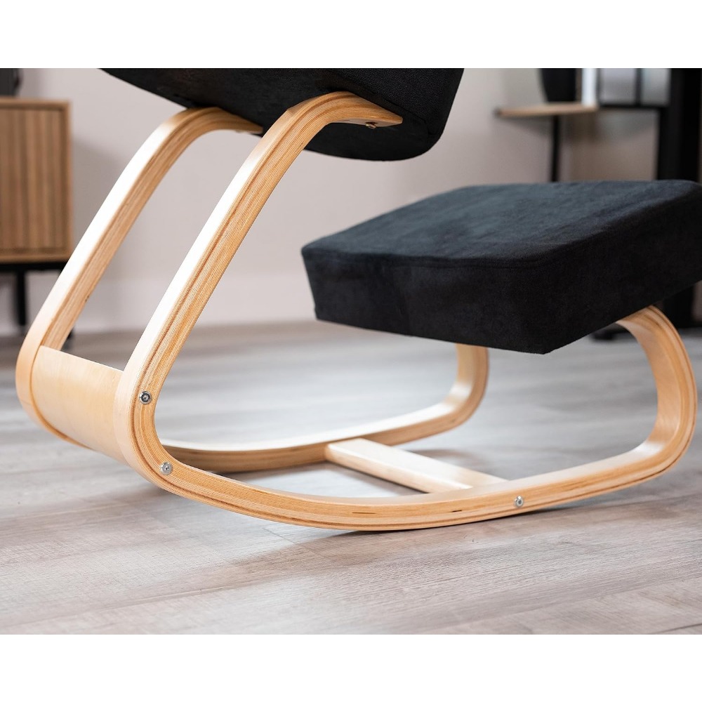 كرسي هزاز خشبي مريح مع وسائد ل - مراجعة Home Office Ergonomics وسعره