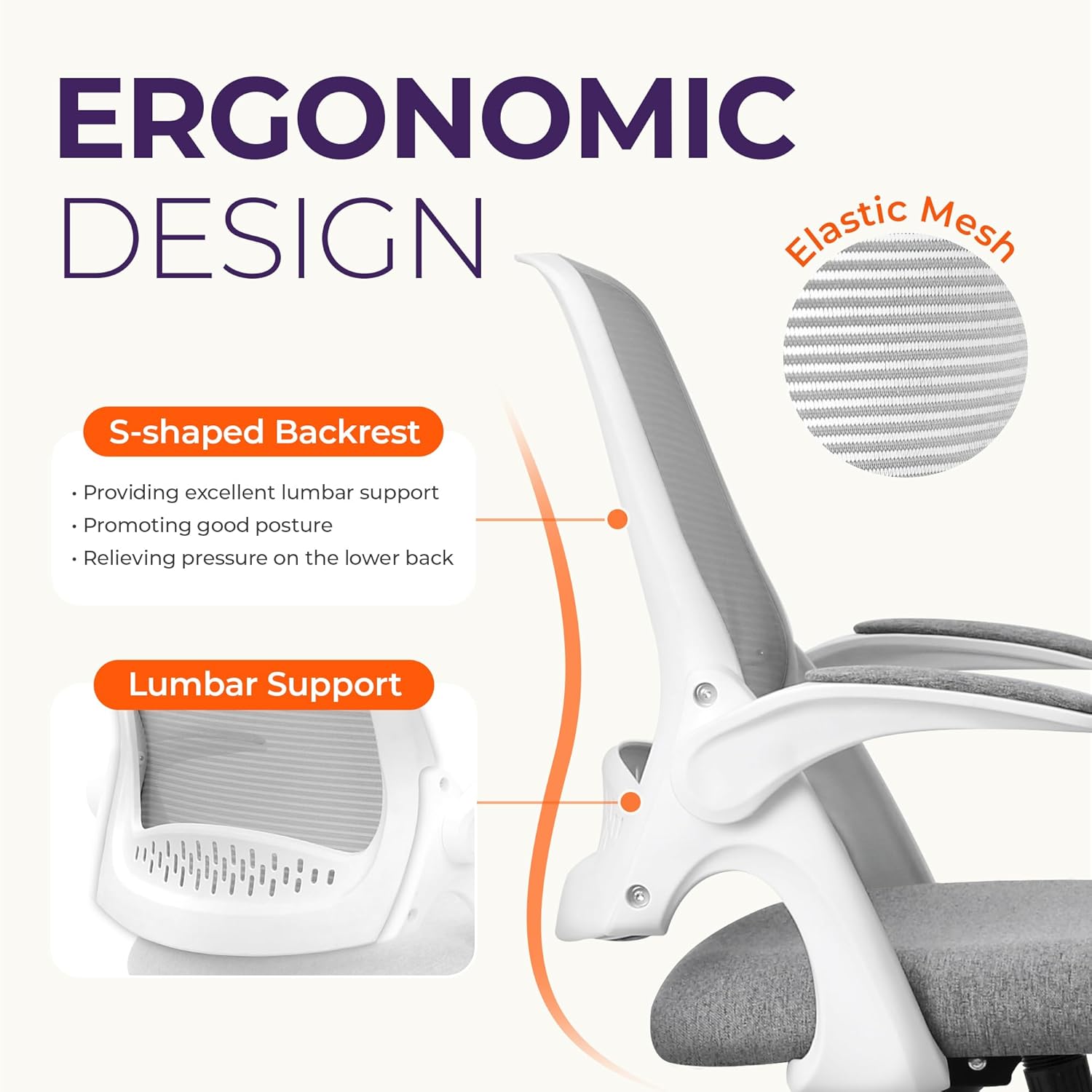 كرسي مكتب شبكي مريح مع دعم للظ - مراجعة Home Office Ergonomics وسعره