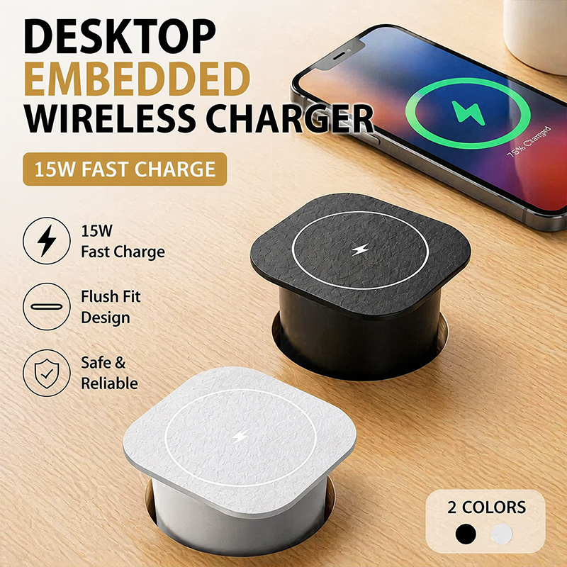 شاحن لاسلكي مدمج في المكتب بقو - مراجعة Desk Charging Station وسعره