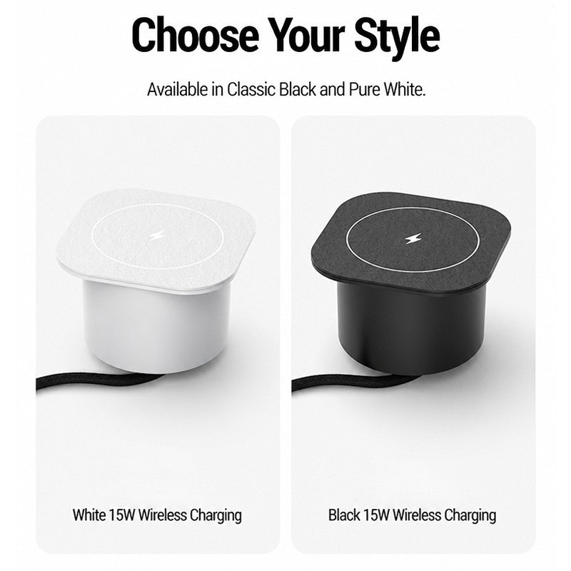 شاحن لاسلكي مدمج في المكتب بقو - مراجعة Desk Charging Station وسعره