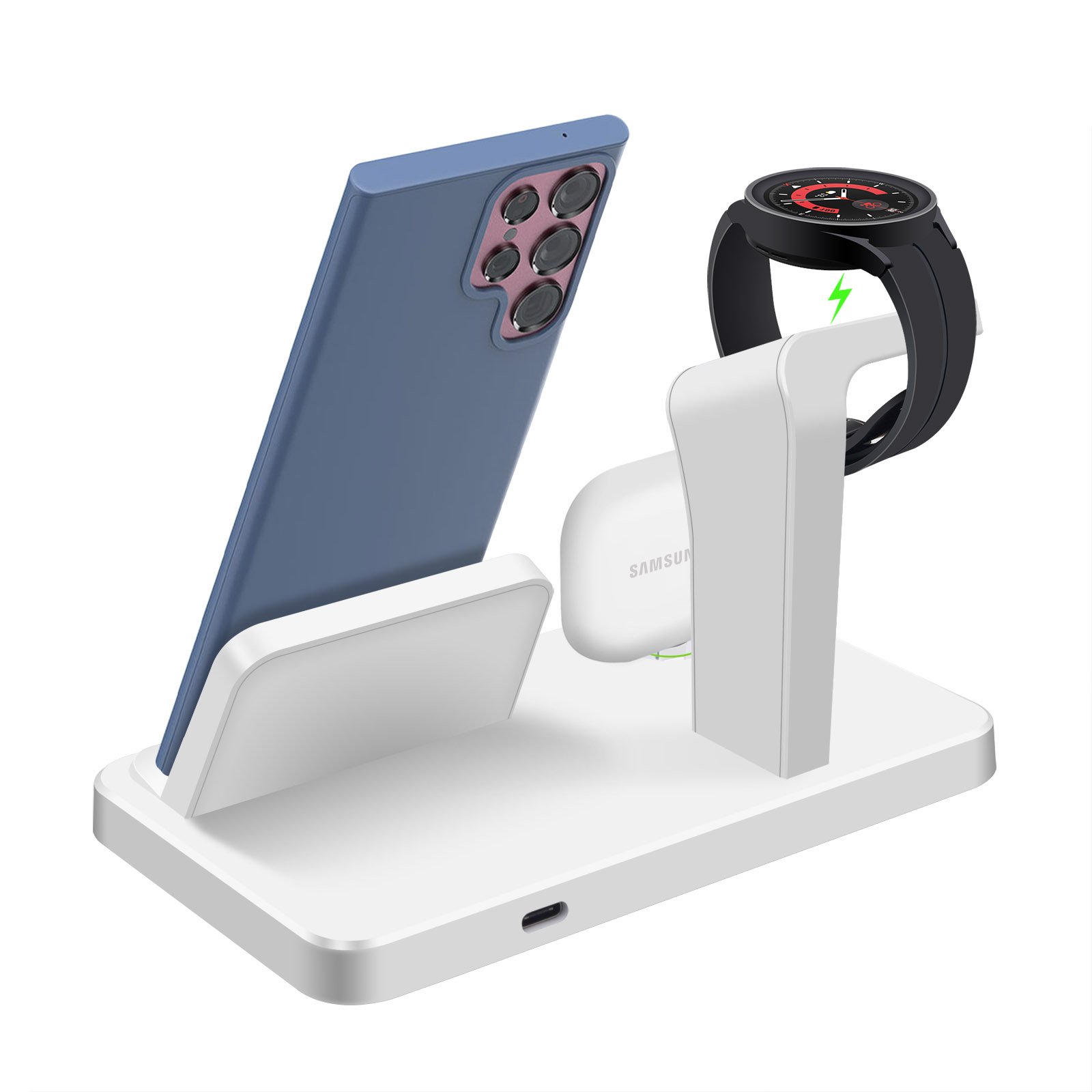 محطة شحن لاسلكية 3 في 1 بمنفذ  - مراجعة Desk Charging Station وسعره