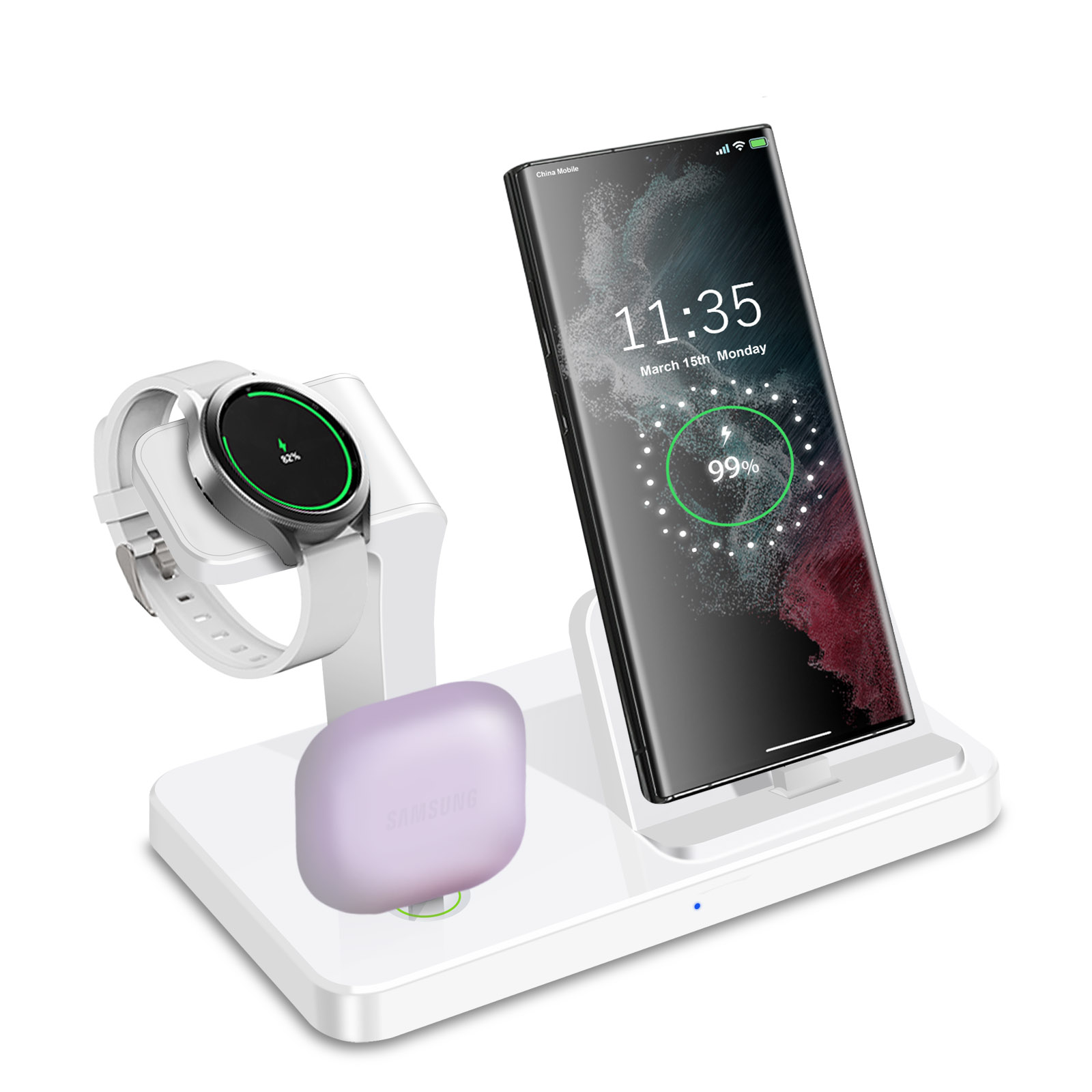 محطة شحن لاسلكية 3 في 1 بمنفذ  - مراجعة Desk Charging Station وسعره