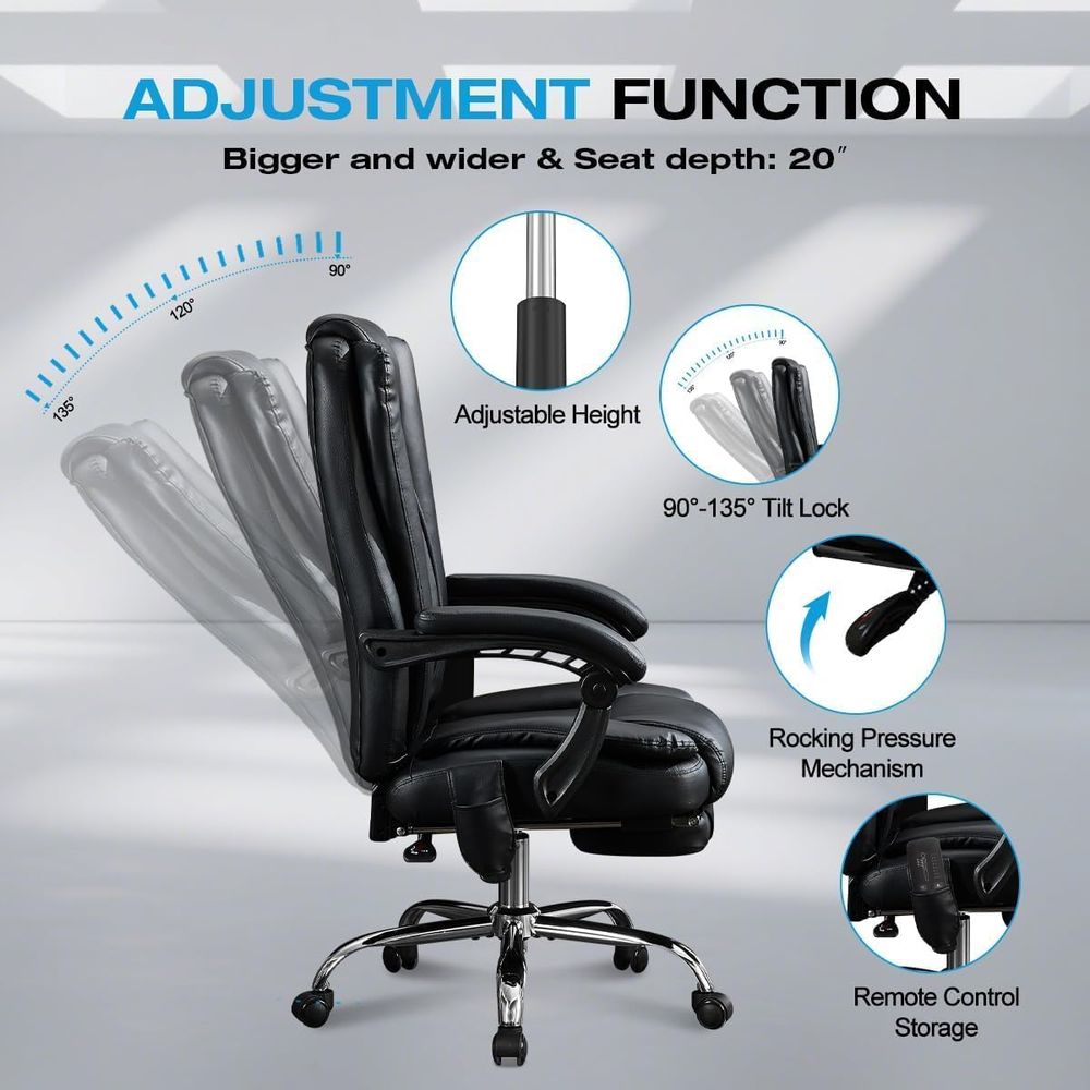 كرسي مريح فاخر بظهر عالٍ مع تد - مراجعة Home Office Ergonomics وسعره