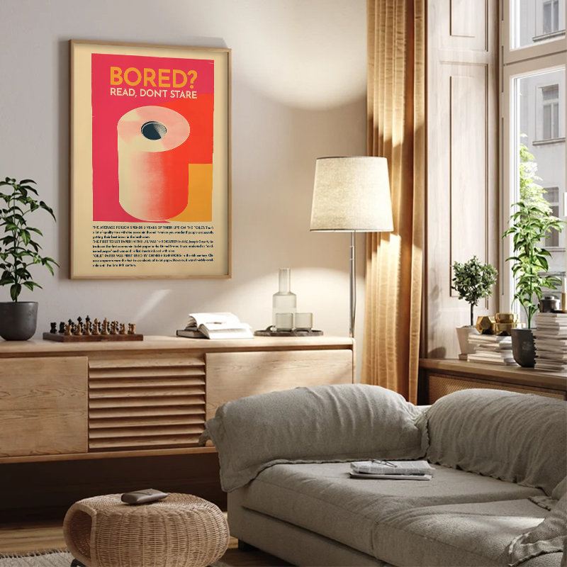 مضحك المرحاض الفن الحمام يطبع  - مراجعة Home Office Guest Room وسعره