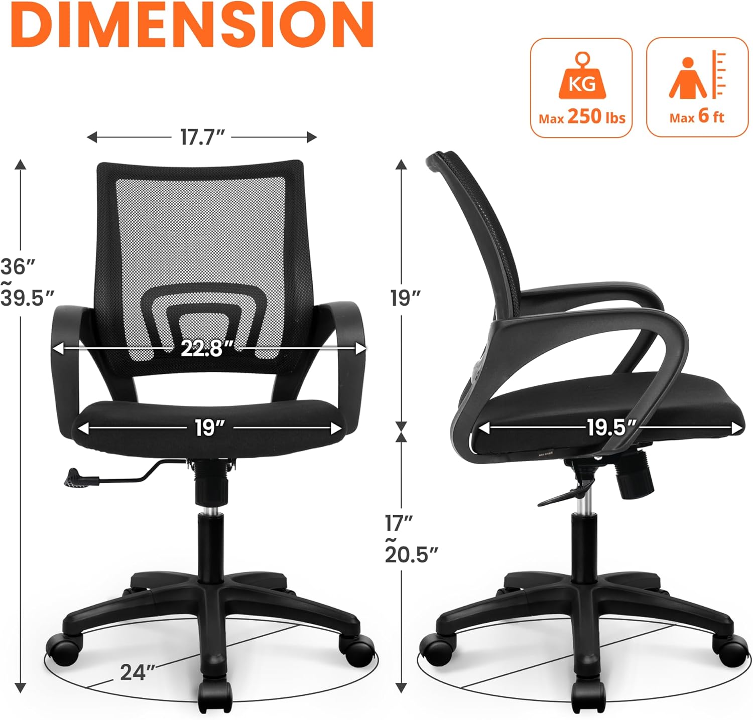 كرسي مكتب شبكي مريح مع دعم للظ - مراجعة Home Office Ergonomics وسعره