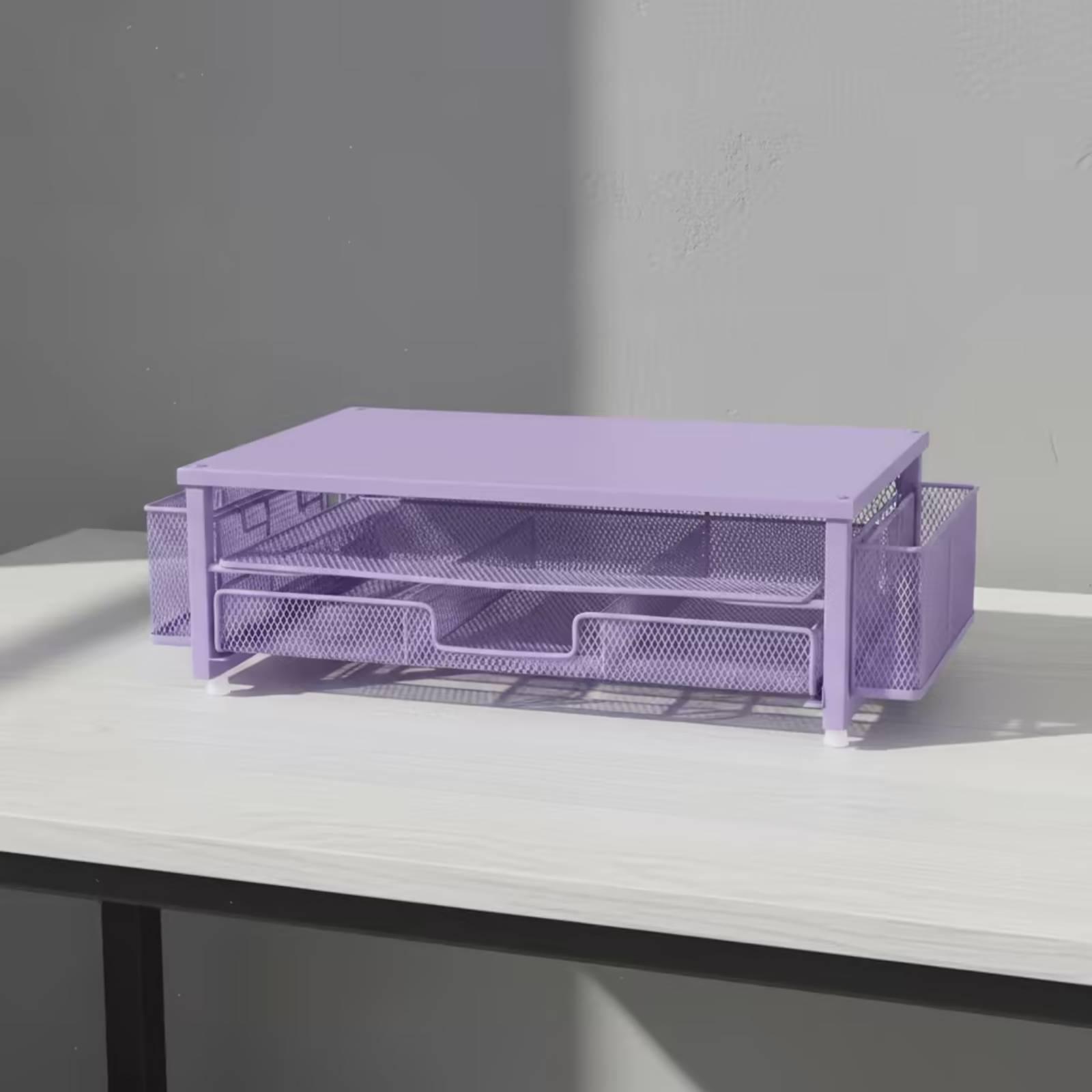 حامل شاشات مع منظم شبكي ودرج م - مراجعة Monitor Riser Stand وسعره