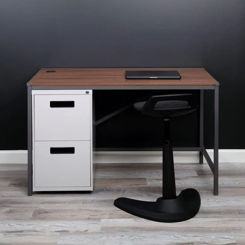خزانة ملفات رمادية اللون، ذات  - مراجعة Drawer Pedestal Cabinet وسعره