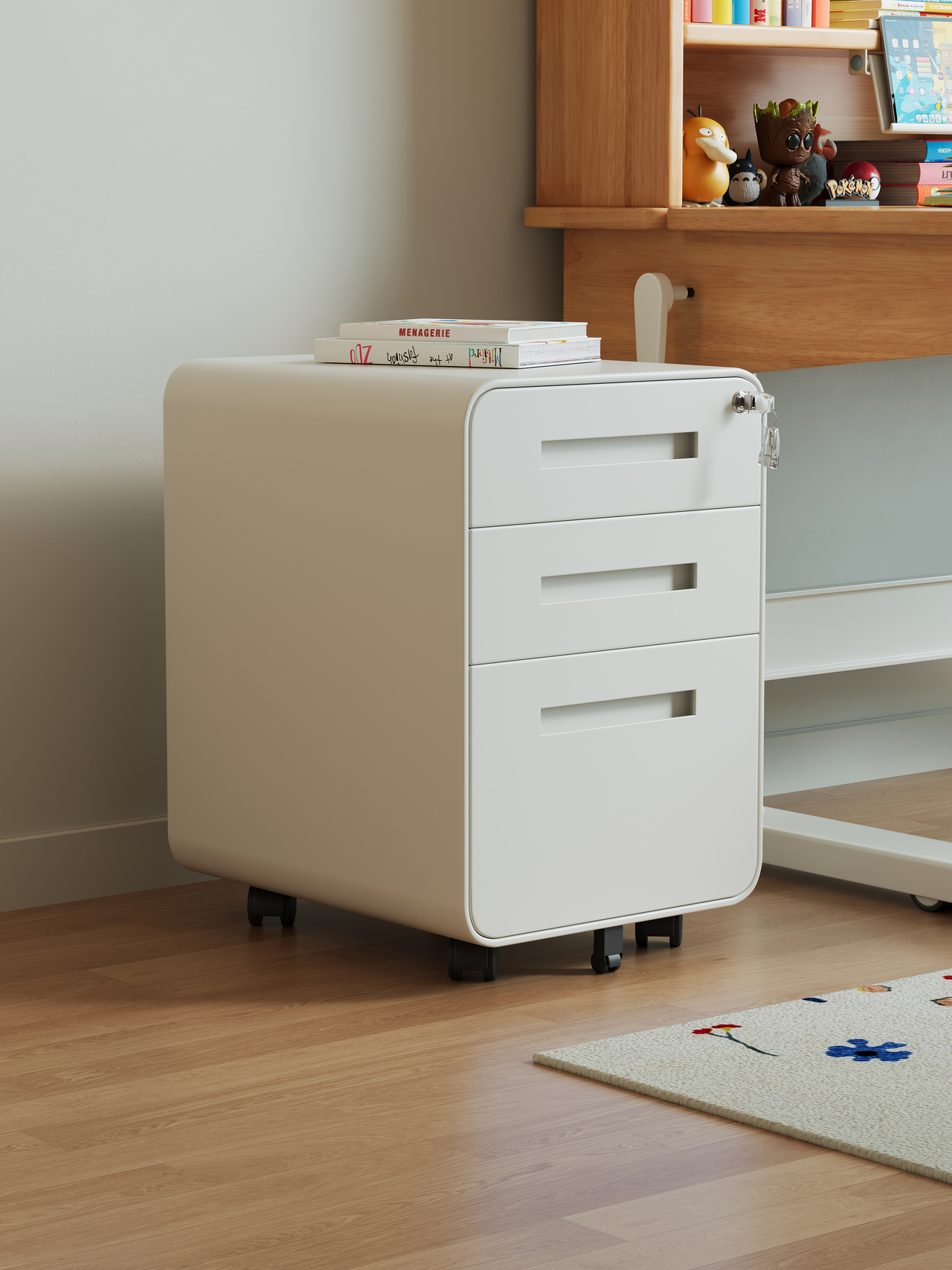 خزانة متحركة حديثة وبسيطة للأط - مراجعة Drawer Pedestal Cabinet وسعره