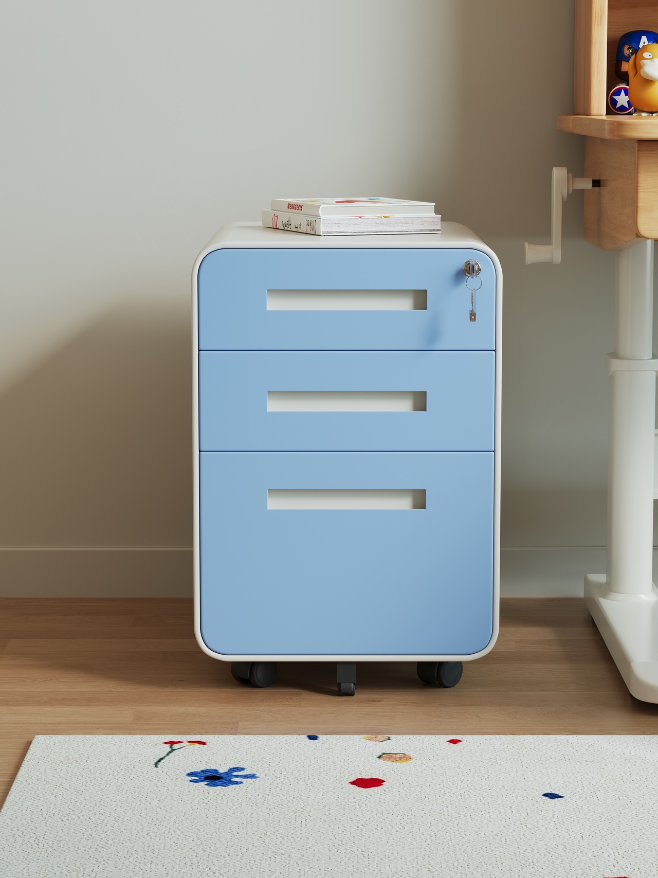 خزانة متحركة حديثة وبسيطة للأط - مراجعة Drawer Pedestal Cabinet وسعره