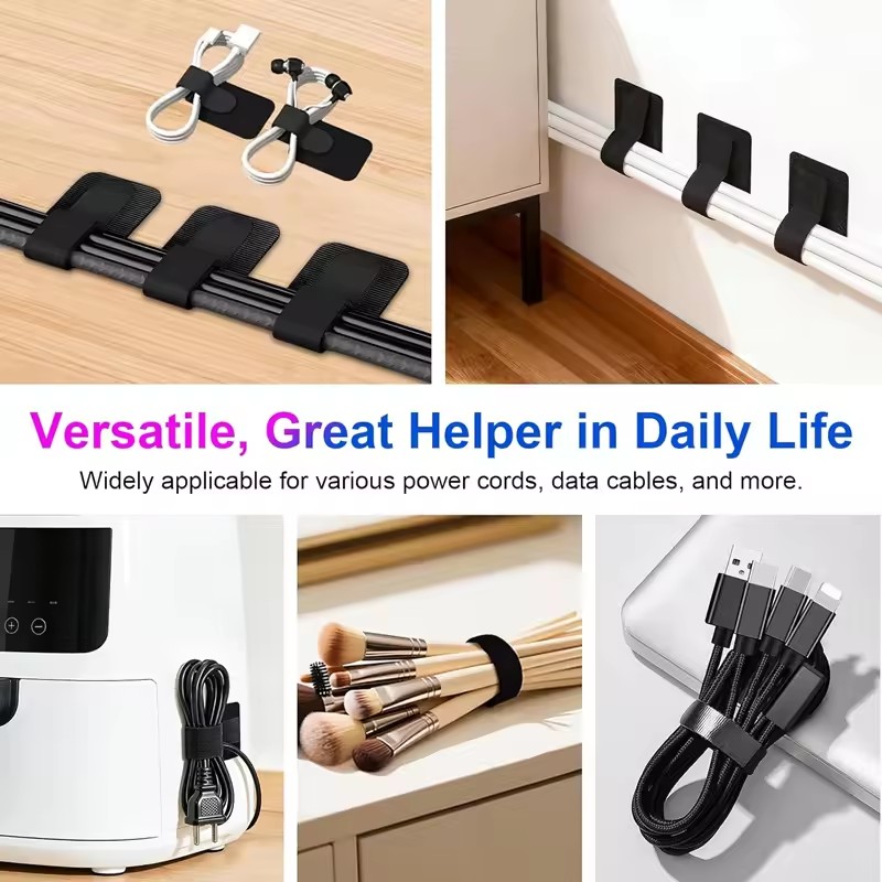 حاملات كابلات لاصقة تحت المكتب - مراجعة Home Office Organization وسعره