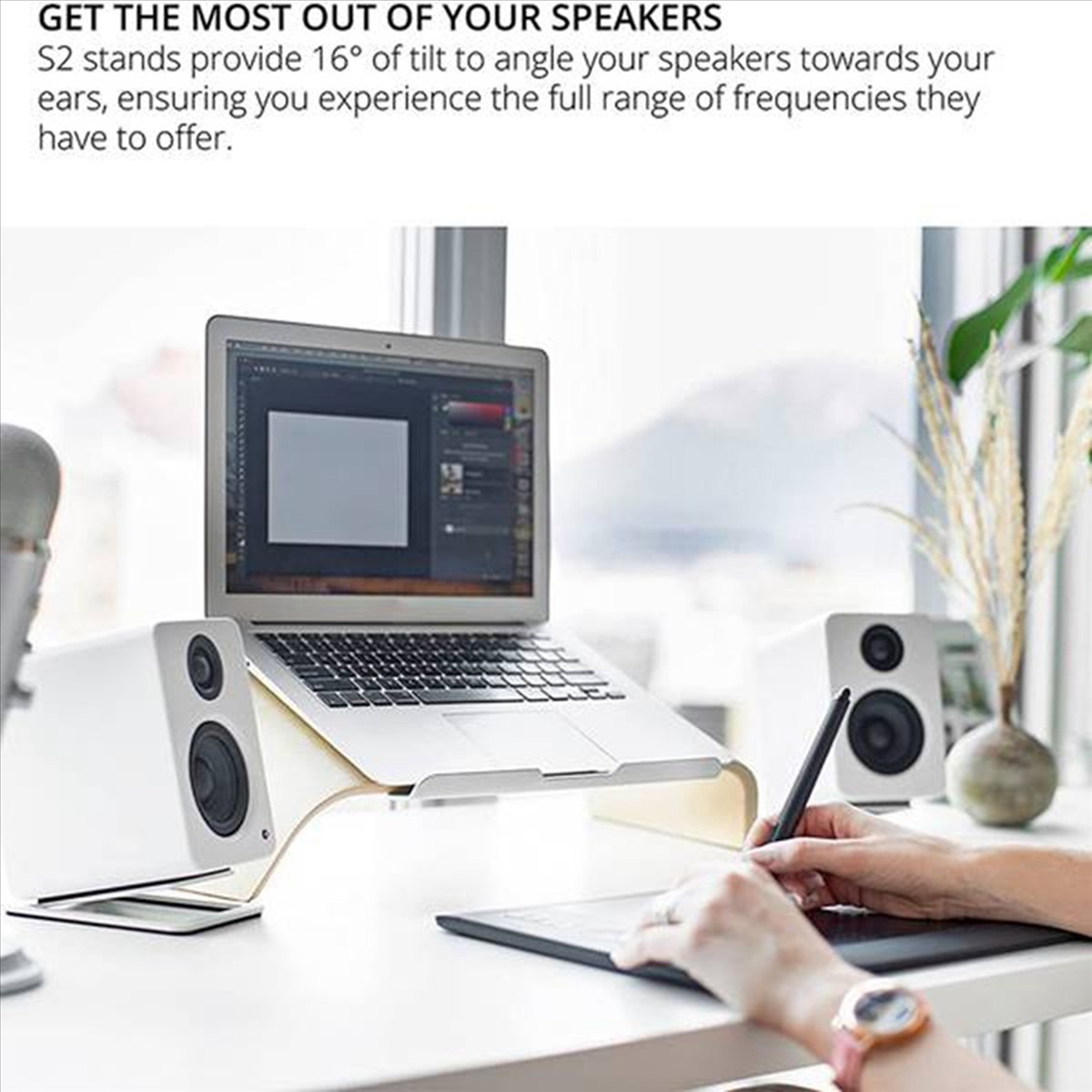 حامل سماعات كمبيوتر مائل (قطعت - مراجعة Monitor Riser Stand وسعره