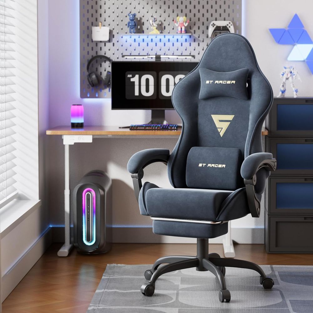 كرسي ألعاب مريح مع مسند للقدمي - مراجعة Home Office Ergonomics وسعره