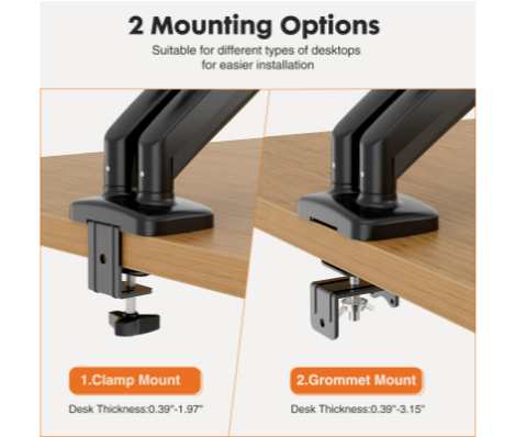 حامل شاشة مزدوج بذراع مرن، حام - مراجعة Monitor Riser Stand وسعره