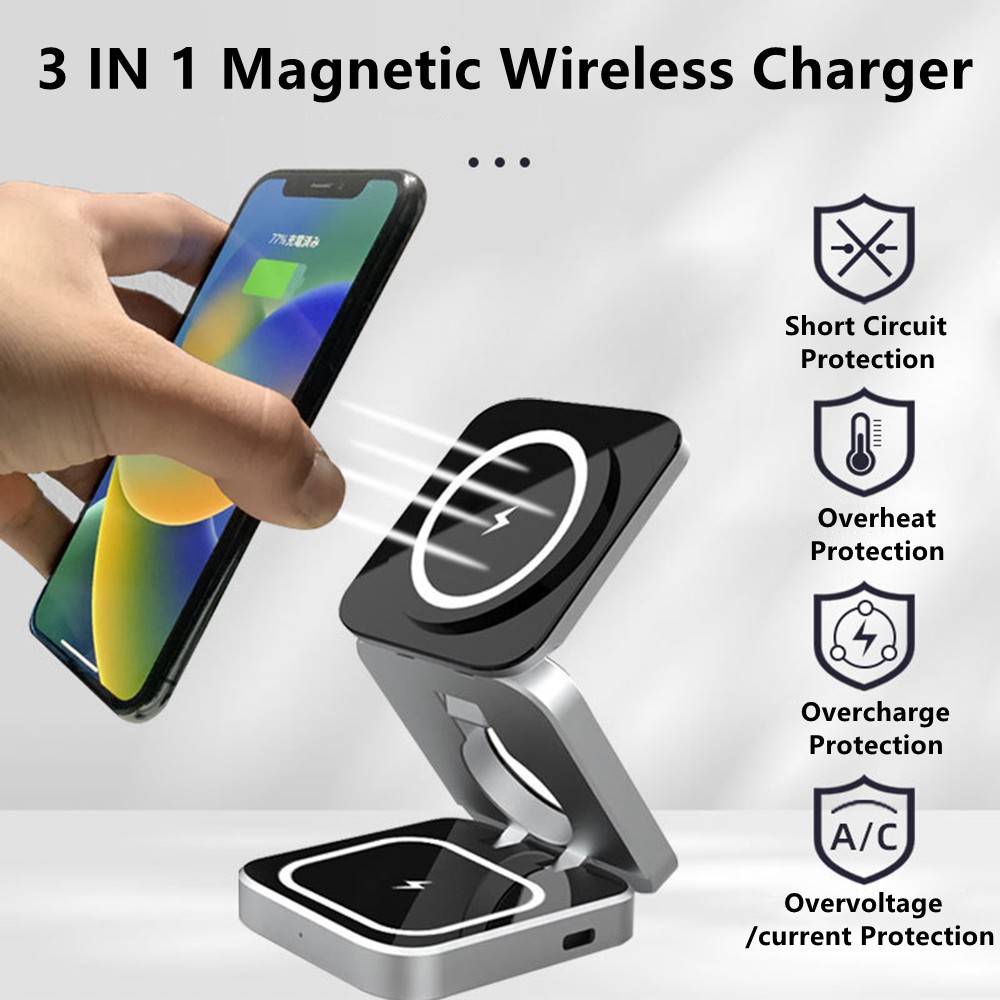 محطة شاحن لاسلكية مغناطيسية قا - مراجعة Desk Charging Station وسعره