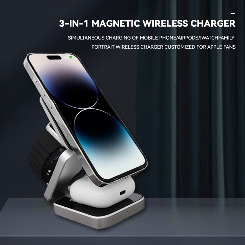 محطة شاحن لاسلكية مغناطيسية قا - مراجعة Desk Charging Station وسعره
