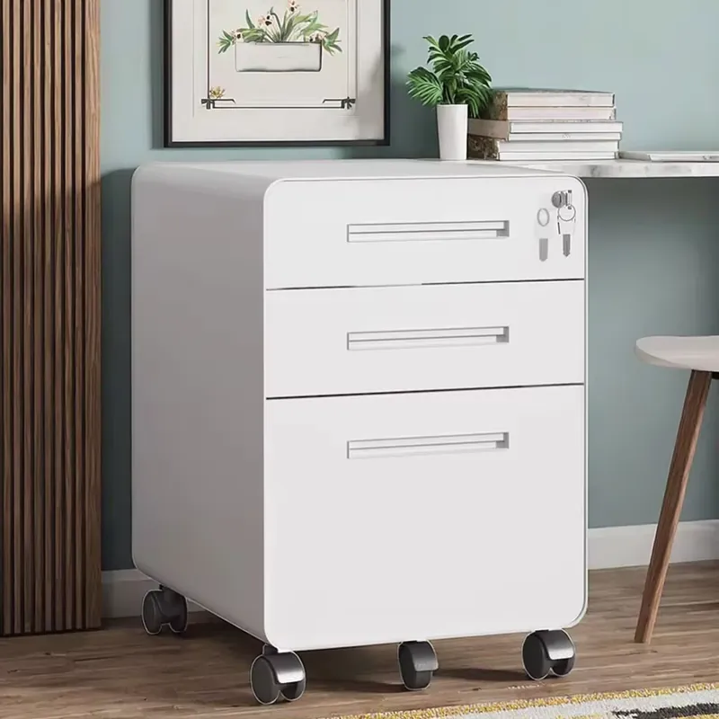 خزانة متحركة بثلاثة أدراج مع ع - مراجعة Drawer Pedestal Cabinet وسعره