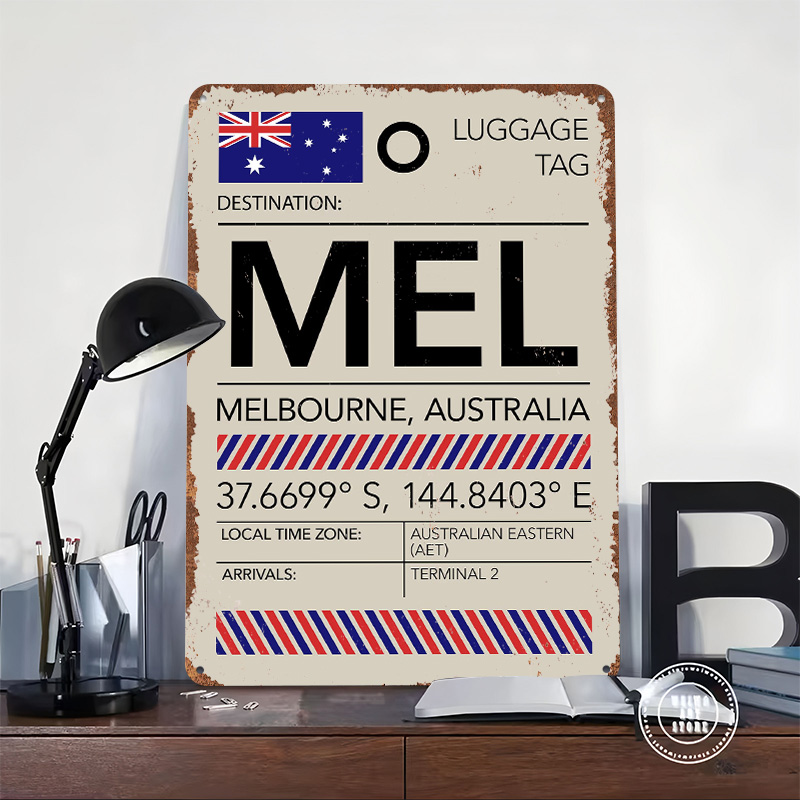 لافتة معدنية مطبوعة مخصصة لمطا - مراجعة Home Office Australia وسعره