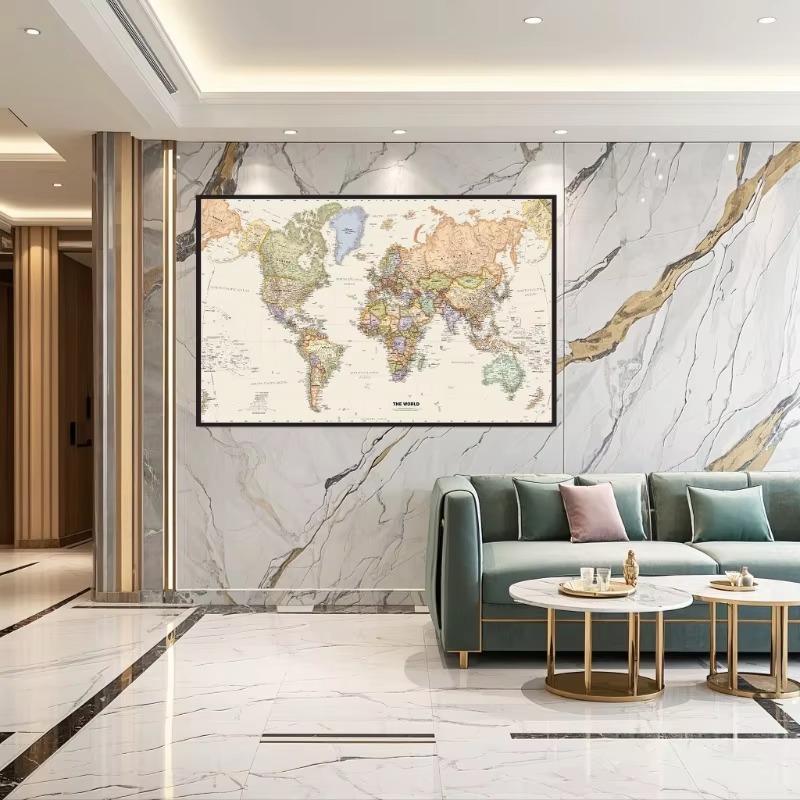 خمر معلقة المشارك خريطة العالم - مراجعة English Home Office وسعره